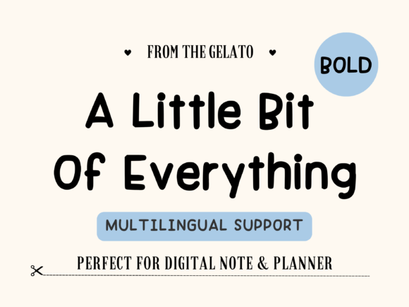 A Little Bit of Everything Font for Branding