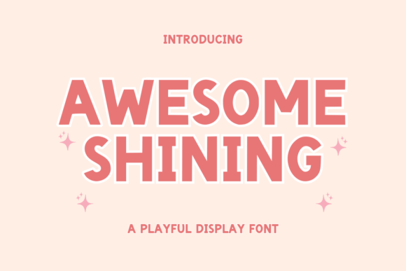 Awesome Shining Font for Business Branding