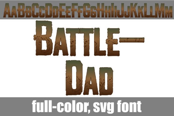 Battle-dad: A Bold Color Font for Web Design