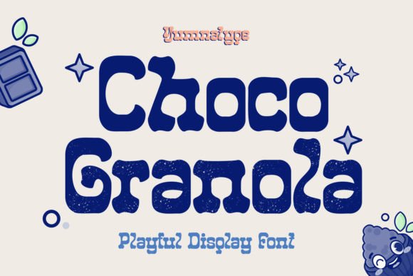 Choco Granola: A Sweet Display Font for Editorial Design