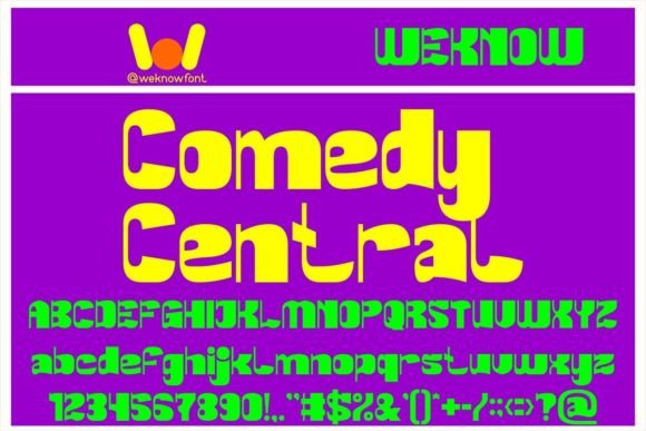 Comedy Central: A Playful Display Font for Bold Campaigns