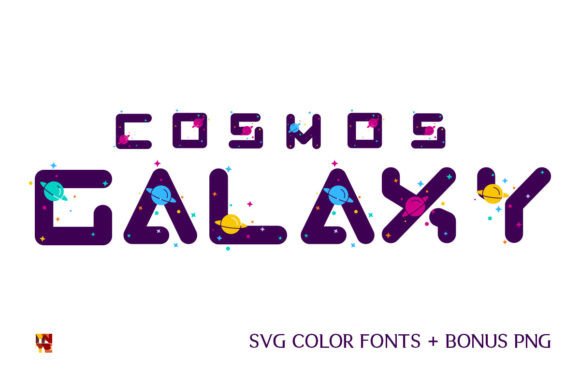 Cosmos Galaxy: A Vibrant Color Font for Modern Branding
