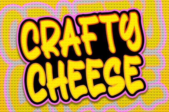Crafty Cheese: A Whimsical Display Font for Makers