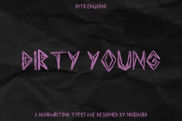 Dirty Young Font: A Modern Typeface for Web Design