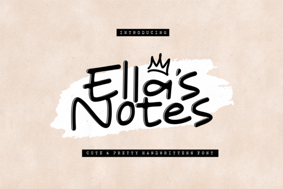 Ella s Notes: A Playful Script Font for Web Design