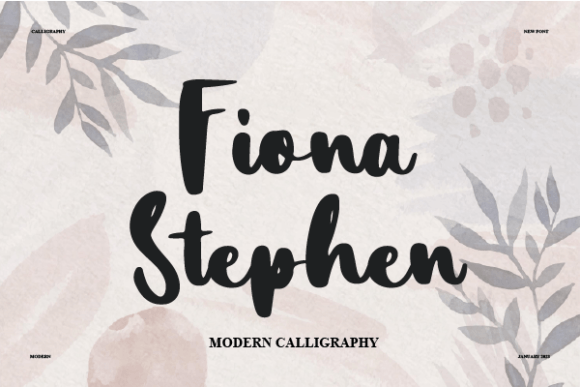 Fiona Stephen: A Timeless Handwritten Typeface for Editorial Design