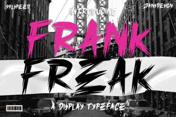 Frank Freak: A Bold Display Font for Digital Design