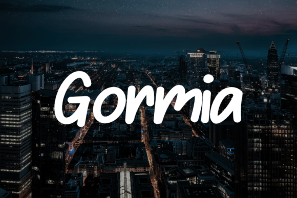 Gormia: A Script Font for Editorial Elegance