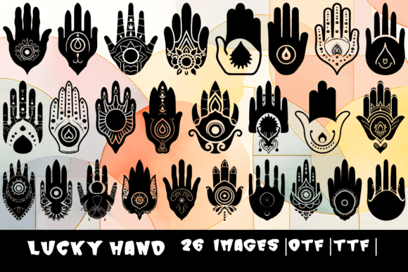 Lucky Hand: A Whimsical Dingbats Font for Digital Design