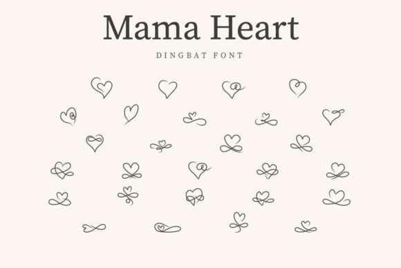 Mama Heart: A Creative Font for Brand Identity