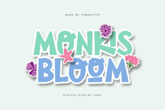 Monkis Bloom: A Playful Display Font for Marketers