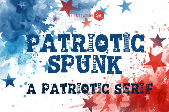 Patriotic Spunk Font: Bold Serif for Marketing