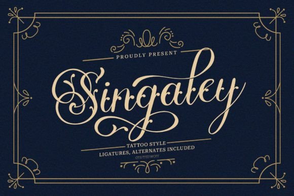 Singaley Font: A Bold Blackletter for Digital Design