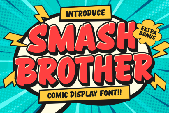 Smash Brother: A Bold Comic Typeface for Editorial Design