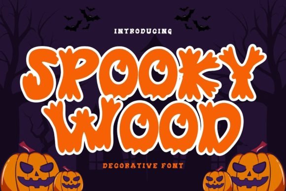 Spooky Wood: A Halloween Display Font for Marketers