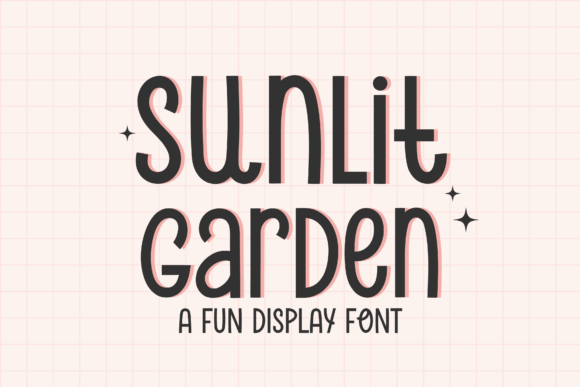 Sunlit Garden: A Bold Display Font for Social Campaigns