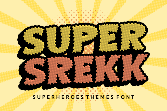 Super Srekk: A Bold Display Font for Web Heroes