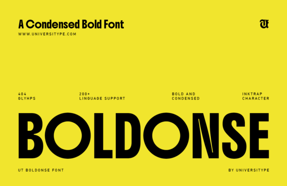 Ut Boldonse: A Whimsical Sans Serif Typeface for Editors
